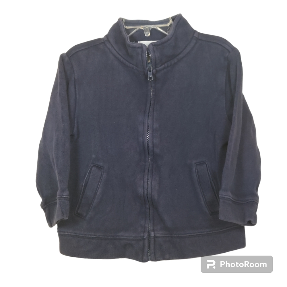 Janie & Jack Dark Blue Zip Front Jacket